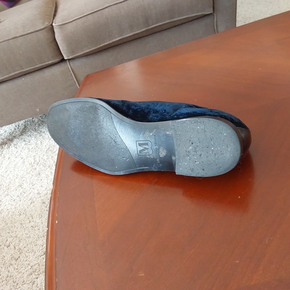 Bruno Magli Blue Velvet Slippers - Picture 7 of 7